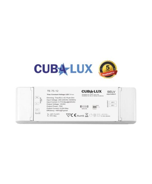 Τροφοδοτικό για LED 75W 12V  Dimmable Μεταλλικό CUBALUX – CL13-1112