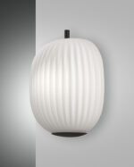 Φωτιστικό Τοίχου  Fabas Luce Domizia E27  Μαύρο     – 3689-21-101