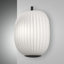 Φωτιστικό Τοίχου  Fabas Luce Domizia E27  Μαύρο     – 3689-21-101