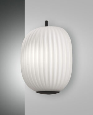 Φωτιστικό Τοίχου  Fabas Luce Domizia E27  Μαύρο     – 3689-21-101