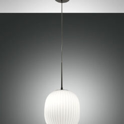 Κρεμαστό Φωτιστικό   Fabas Luce Domizia E27  Μαύρο     – 3689-40-101