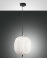 Κρεμαστό Φωτιστικό   Fabas Luce Domizia E27  Μαύρο     – 3689-45-101