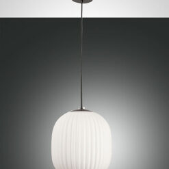 Κρεμαστό Φωτιστικό   Fabas Luce Domizia E27  Μαύρο     – 3689-45-101