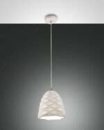 Κρεμαστό Φωτιστικό   Fabas Luce Duchessa E27 Λευκό     – 3533-40-102
