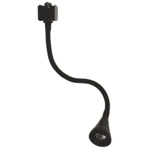 ΣΠΟΤ ΡΑΓΑΣ FLEXIBLE 2 ΓΡΑΜΜΩΝ 3W 28cm 4000K ΜΑΥΡΟ PLUS EUROLAMP 145-55037