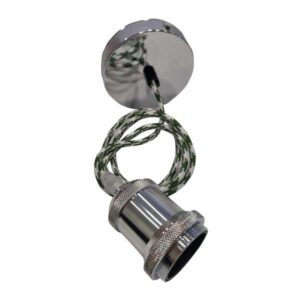 ΝΤΟΥΙ ΡΟΖΕΤΑ ΝΙΚΕΛ ΜΕ ΚΑΛΩΔΙΟ ΠΡΑΣΙΝΟ-ΜΠΕΖ ΠΛΗΡΕΣ EUROLAMP 147-23150