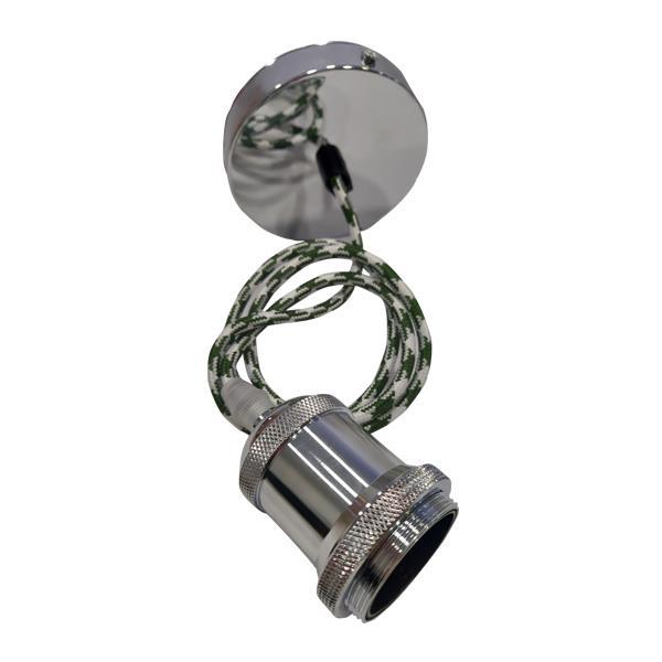 ΝΤΟΥΙ ΡΟΖΕΤΑ ΝΙΚΕΛ ΜΕ ΚΑΛΩΔΙΟ ΠΡΑΣΙΝΟ-ΜΠΕΖ ΠΛΗΡΕΣ EUROLAMP 147-23150