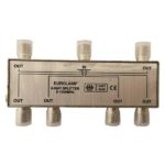 ΔΙΑΚΛΑΔΩΤΗΣ TV ΜΕΤΑΛΛΙΚΟΣ ΤΥΠΟΥ F 1/6 EUROLAMP 147-10123
