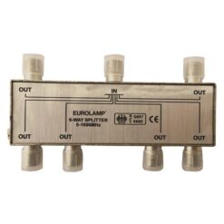 ΔΙΑΚΛΑΔΩΤΗΣ TV ΜΕΤΑΛΛΙΚΟΣ ΤΥΠΟΥ F 1/6 EUROLAMP 147-10123