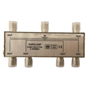 ΔΙΑΚΛΑΔΩΤΗΣ TV ΜΕΤΑΛΛΙΚΟΣ ΤΥΠΟΥ F 1/6 EUROLAMP 147-10123