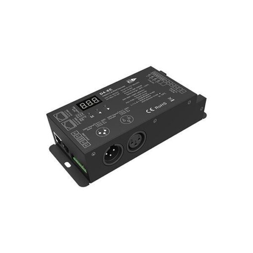 DMX512/RDM DECODER RGBW 8A*4CH 12-36VDC MAX32A D4-XE EUROLAMP – 145-71500