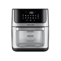ΦΡΙΤΕΖΑ ΑΕΡΟΣ XXL 12L 1800W ΜΕ ΠΑΡΑΘΥΡΟ ΚΑΙ ΑΞΕΣΟΥΑΡ ΜΑΥΡΗ-INOX EUROLAMP – 300-70044