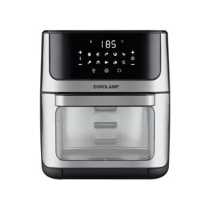 ΦΡΙΤΕΖΑ ΑΕΡΟΣ XXL 12L 1800W ΜΕ ΠΑΡΑΘΥΡΟ ΚΑΙ ΑΞΕΣΟΥΑΡ ΜΑΥΡΗ-INOX EUROLAMP – 300-70044