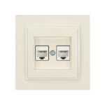 ΠΡΙΖΑ DATA CAT 6 RJ 45 ΔΙΠΛΗ ΜΠΕΖ EUROLAMP – 152-10241