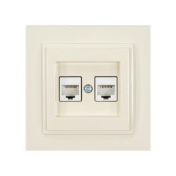 ΠΡΙΖΑ DATA CAT 6 RJ 45 ΔΙΠΛΗ ΜΠΕΖ EUROLAMP – 152-10241