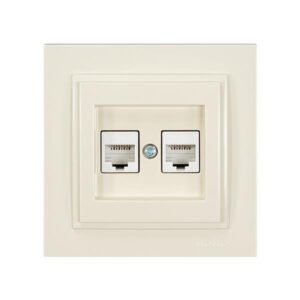 ΠΡΙΖΑ DATA CAT 6 RJ 45 ΔΙΠΛΗ ΜΠΕΖ EUROLAMP – 152-10241