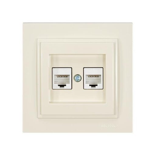 ΠΡΙΖΑ DATA CAT 6 RJ 45 ΔΙΠΛΗ ΜΠΕΖ EUROLAMP – 152-10241
