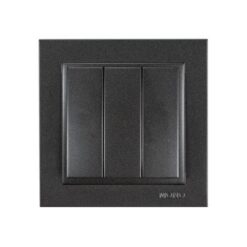 ΔΙΑΚΟΠΤΗΣ ΤΡΙΠΛΟΣ ΑΠΛΟΣ ΜΑΥΡΟΣ EUROLAMP – 152-10308