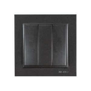 ΔΙΑΚΟΠΤΗΣ ΤΡΙΠΛΟΣ ΑΠΛΟΣ ΜΑΥΡΟΣ EUROLAMP – 152-10308