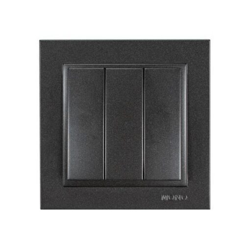 ΔΙΑΚΟΠΤΗΣ ΤΡΙΠΛΟΣ ΑΠΛΟΣ ΜΑΥΡΟΣ EUROLAMP – 152-10308