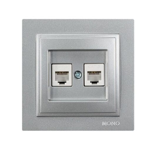 ΠΡΙΖΑ ΤΗΛΕΦΩΝΟΥ ΔΙΠΛΗ RJ 11 ΑΣΗΜΙ EUROLAMP – 152-10439