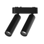 ΣΠΟΤ ΜΑΓΝΗΤΙΚΗΣ ΡΑΓΑΣ ULTRA SLIM ΜΑΥΡΟ 2x7W 3CCT EUROLAMP – 145-59507