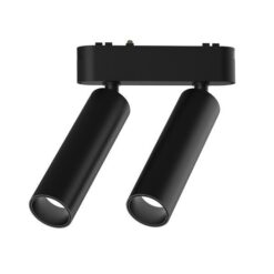 ΣΠΟΤ ΜΑΓΝΗΤΙΚΗΣ ΡΑΓΑΣ ULTRA SLIM ΜΑΥΡΟ 2x7W 3CCT EUROLAMP – 145-59507