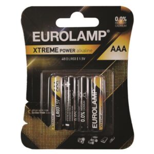 ΜΠΑΤΑΡΙΑ EXTREME ΑΑΑ (LR03) 4τμχ 1,5V EUROLAMP 147-24120