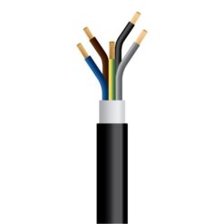 ΚΑΛΩΔΙΟ NYY J1VV-U 5Χ2,5mm² ΜΑΥΡΟ(750m/Drum) EUROLAMP – 150-14735