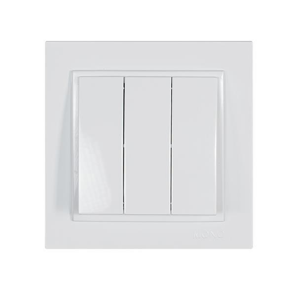 ΔΙΑΚΟΠΤΗΣ ΤΡΙΠΛΟΣ ΑΠΛΟΣ ΛΕΥΚΟΣ EUROLAMP – 152-10108