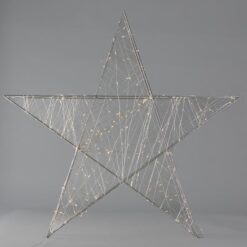 ΑΣΤΕΡΙ ΦΩΤΙΖΟΜΕΝΟ 78cm, 240 LED, ΜΕΤΑΣΧΗΜΑΤΙΣΤΗ, TIMER, ΑΣΗΜΙ ΜΕΤΑΛΛΙΚΟΣ ΣΚΕΛΕΤΟΣ, ΑΣΗΜΙ ΧΑΛΚΙΝΟ ΚΑΛΩΔΙΟ, ΘΕΡΜΟ ΛΕΥΚΟ LED, ΠΡΟΕΚΤΑΣΗ ΠΑΡΟΧΗΣ 5m, IP44 EUROLAMP – 600-22461