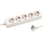 ΠΟΛΥΠΡΙΖΟ 5 ΘΕΣΕΩΝ ΜΕ ΚΑΛΩΔΙΟ 3X1,5mm 1,5m ΜΕ ΠΡΟΣΤΑΣΙΑ ΕΠΑΦΩΝ EUROLAMP 147-62203