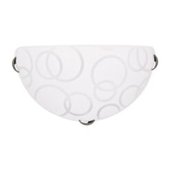ΑΠΛΙΚΑ ΤΟΙΧΟΥ “LEIA” Φ30 Ε27 ΛΕΥΚΟ/ ΝΙΚΕΛ EUROLAMP 145-22400