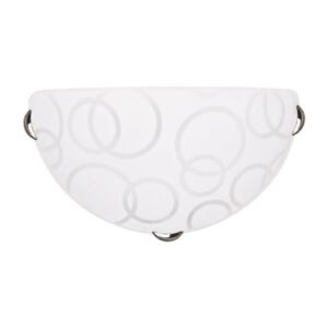 ΑΠΛΙΚΑ ΤΟΙΧΟΥ “LEIA” Φ30 Ε27 ΛΕΥΚΟ/ ΝΙΚΕΛ EUROLAMP 145-22400