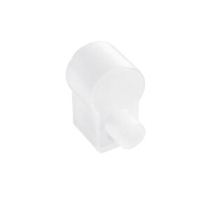 GloboStar® CON-NEONIO 90776 Τάπα Σιλικόνης Σύνδεσης & Τερματική για την NEONIO Digital Neon Flex LED 14.4W/m 12VDC με Π1 x Υ2.3cm – Διάφανη – Μ2.3 x Π1.5 x Υ2.5cm