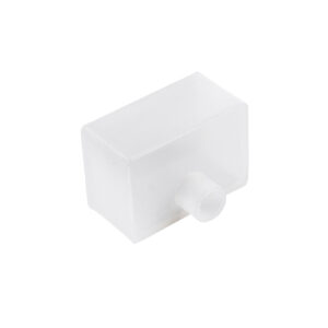 GloboStar® CON-NEONIO 90772 Τάπα Σιλικόνης Σύνδεσης & Τερματική για την NEONIO Digital Neon Flex LED 14.4W/m 12VDC με Π3 x Υ2cm – Διάφανη – Μ2.3 x Π3.2 x Υ2.3cm