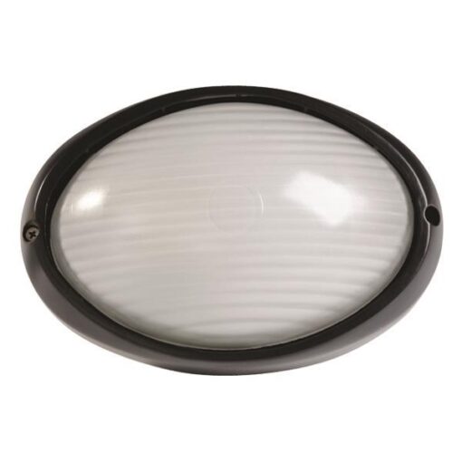 ΑΠΛΙΚΑ ΤΟΙΧΟΥ OBAΛ ΑΛΟΥΜΙΝΙΟΥ ΜΑΥΡH EUROLAMP 147-55061