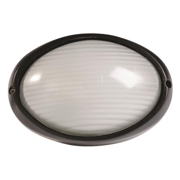 ΑΠΛΙΚΑ ΤΟΙΧΟΥ OBAΛ ΑΛΟΥΜΙΝΙΟΥ ΜΑΥΡH EUROLAMP 147-55061