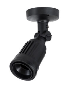 GloboStar® GRASEDO 61615 Βάση Κήπου με Ντουί E27 για Λάμπα Σποτ PAR38 – Αδιάβροχη IP67 – Υψηλής Αντοχής ABS – VDE Certified – Φ9.5 x Υ22cm – Μαύρο – 5 Years Warranty