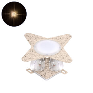 GloboStar® WALLLIGHT-CINA 90658 Φωτιστικό Τοίχου – Απλίκα LED 10W 1100lm 10° AC 220-240V Αδιάβροχο IP65 Μ18.5 x Π18.5 x Υ8.5cm Θερμό Λευκό 3000K – Μπεζ της Άμμου