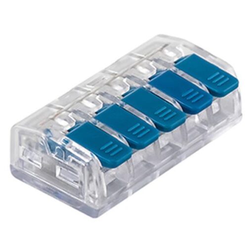 ΚΛΕΜΜΑ SL-415 5 ΘΕΣΕΩΝ ΜΕ ΥΠΟΔΟΧΗ 0,20-4mm 32Α 400V ΜΠΛΕ EUROLAMP – 147-11062