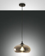 Κρεμαστό Φωτιστικό   Fabas Luce Ela E27 Φιμέ     – 3489-40-126