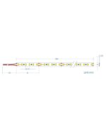 LED Ταινία 19.2W 24V CUBALUX Dimmable   2208lm/m  Ψυχρό 6500K 5 Μέτρα CL77-0044