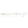 LED Ταινία 8W 24V CUBALUX Dimmable  864lm/m  Θερμό 2700K 5 Μέτρα CL77-0029