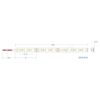 LED Ταινία 9.6W 24V CUBALUX Dimmable 988lm/m Αδιάβροχη IP67 Θερμό 2700K 5 Μέτρα CL77-0057
