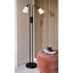 Nordlux Molli Double Φωτιστικό Δαπέδου Μαύρο E14  Γυάλινο/Μεταλλικό –  2112844003