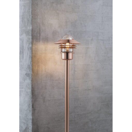 Nordlux Blokhus Φωτιστικό Κήπου Χαλκός IP54 E27  Χαλκός/Γυαλί –  25078030