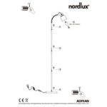 Nordlux Adrian Φωτιστικό Δαπέδου Ανθρακί E27  Μεταλλικό/Πλαστικό –  48824003