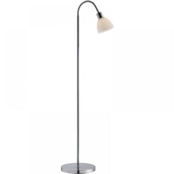 Nordlux Ray Single Φωτιστικό Δαπέδου  Νικελ  E14  Γυάλινο/Μεταλλικό –  63214033