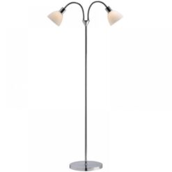 Nordlux Ray Double Φωτιστικό Δαπέδου  Νικελ  E14  Γυάλινο/Μεταλλικό –  63224033
